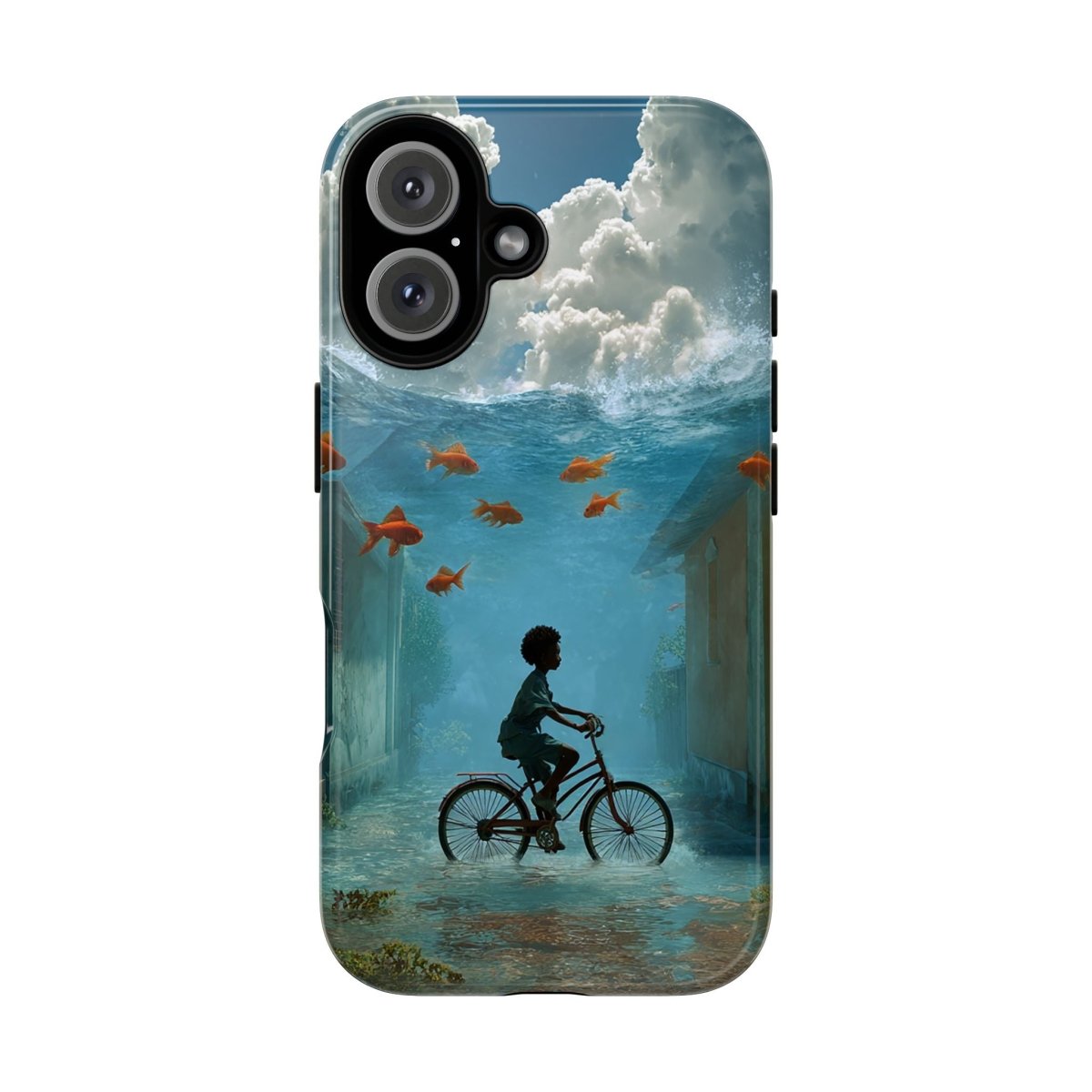 Black Boy Surreal Phone Case - Afrocentric Art by The Trini Gee