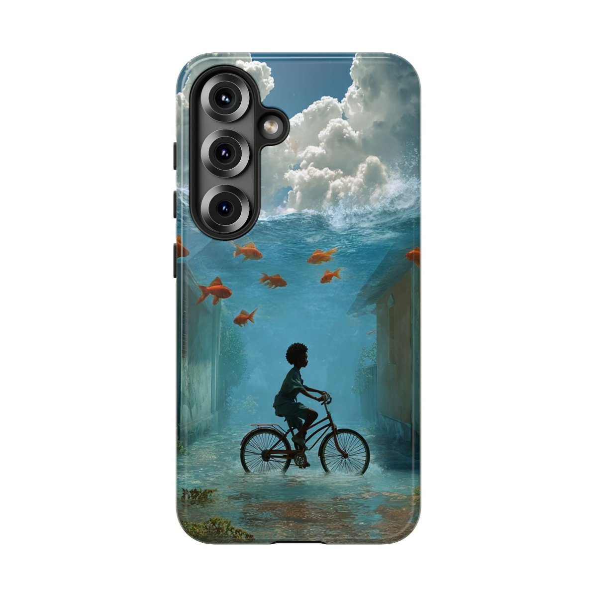 Black Boy Surreal Phone Case - Afrocentric Art by The Trini Gee