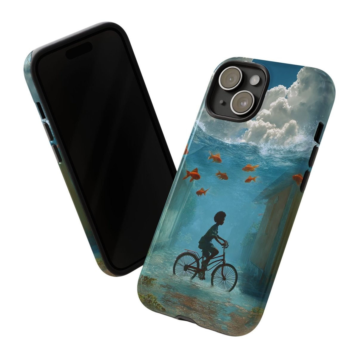 Black Boy Surreal Phone Case - Afrocentric Art by The Trini Gee