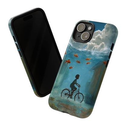Black Boy Surreal Phone Case - Afrocentric Art by The Trini Gee