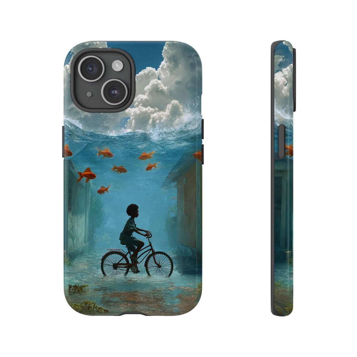 Black Boy Surreal Phone Case - Afrocentric Art by The Trini Gee
