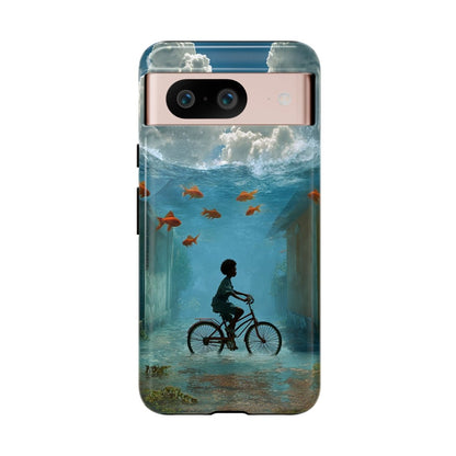 Black Boy Surreal Phone Case - Afrocentric Art by The Trini Gee