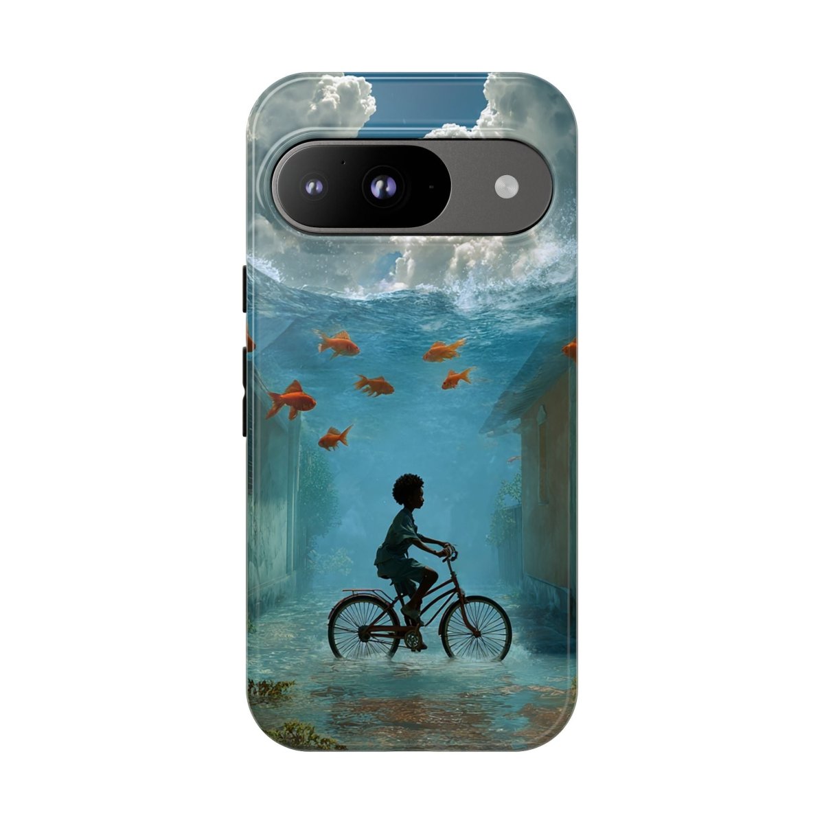 Black Boy Surreal Phone Case - Afrocentric Art by The Trini Gee