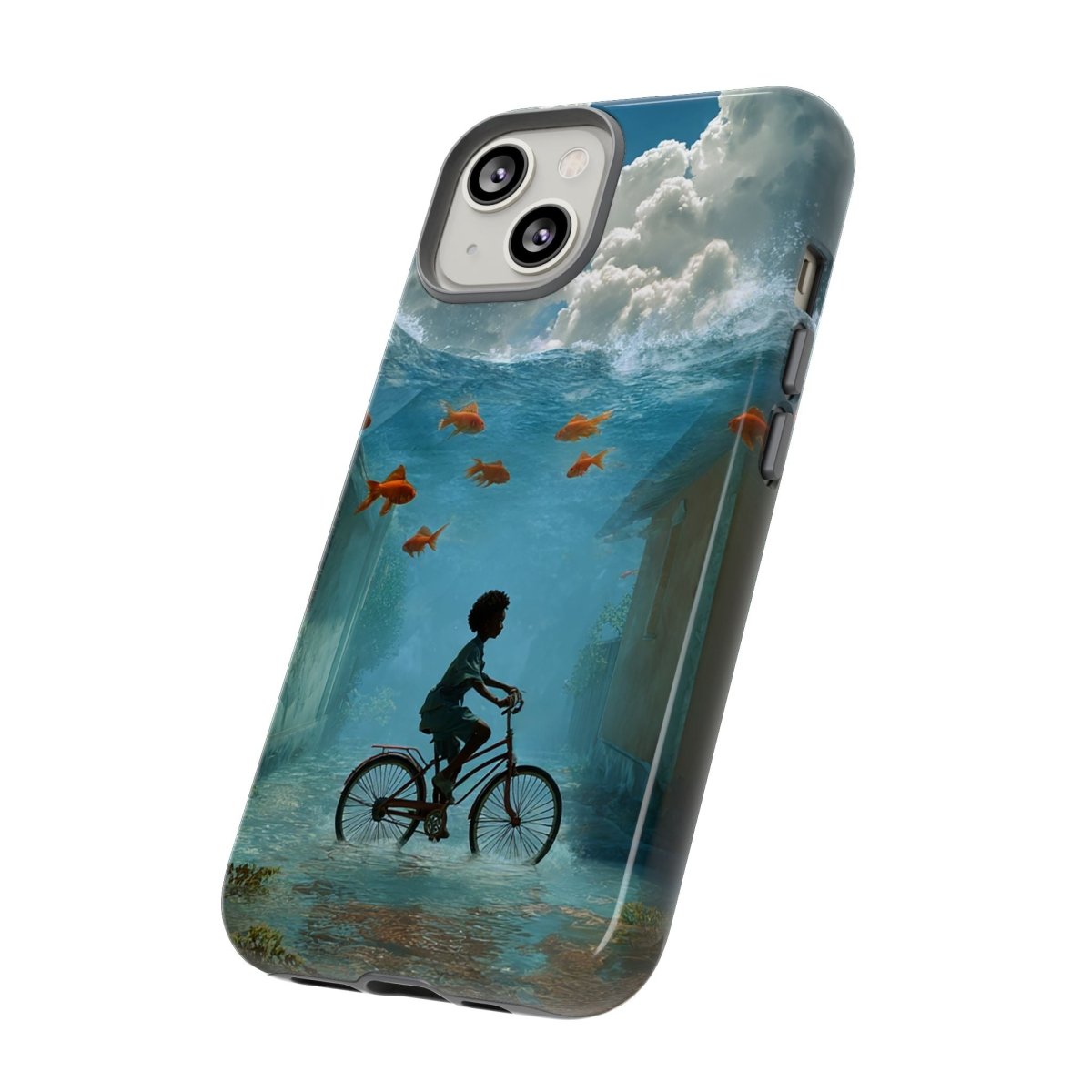 Black Boy Surreal Phone Case - Afrocentric Art by The Trini Gee