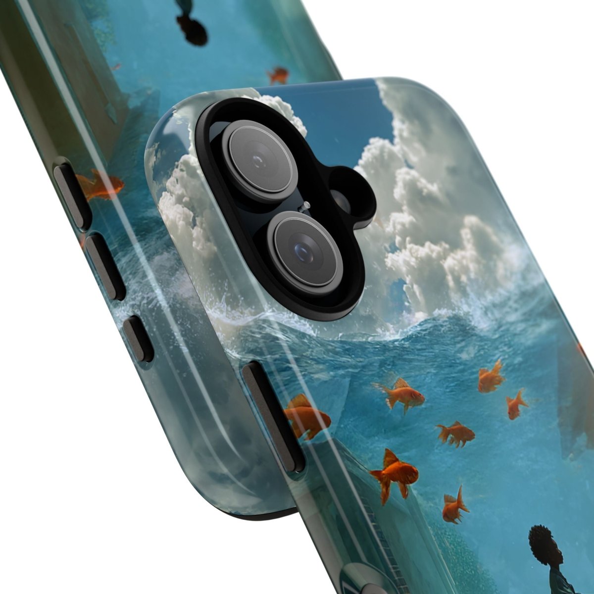 Black Boy Surreal Phone Case - Afrocentric Art by The Trini Gee