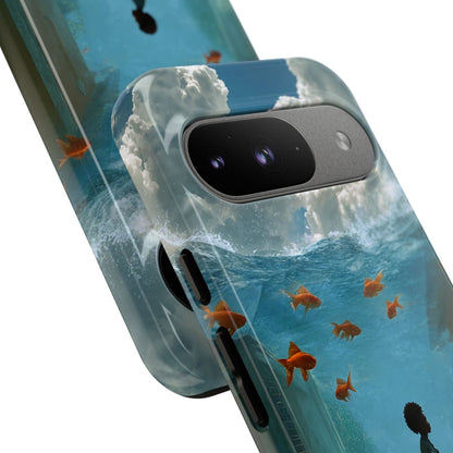 Black Boy Surreal Phone Case - Afrocentric Art by The Trini Gee