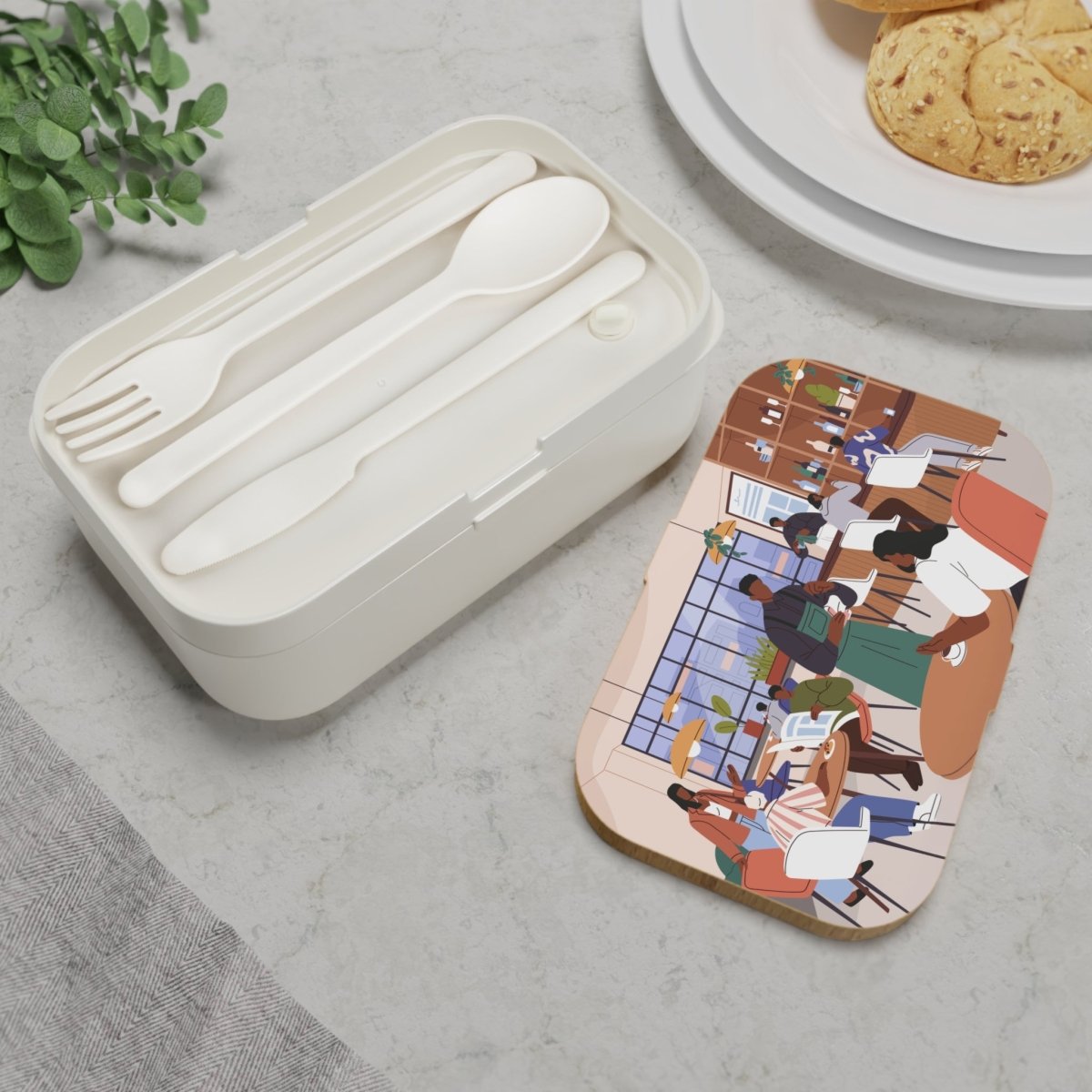 Black Café Bento Box - Afrocentric Art by The Trini Gee