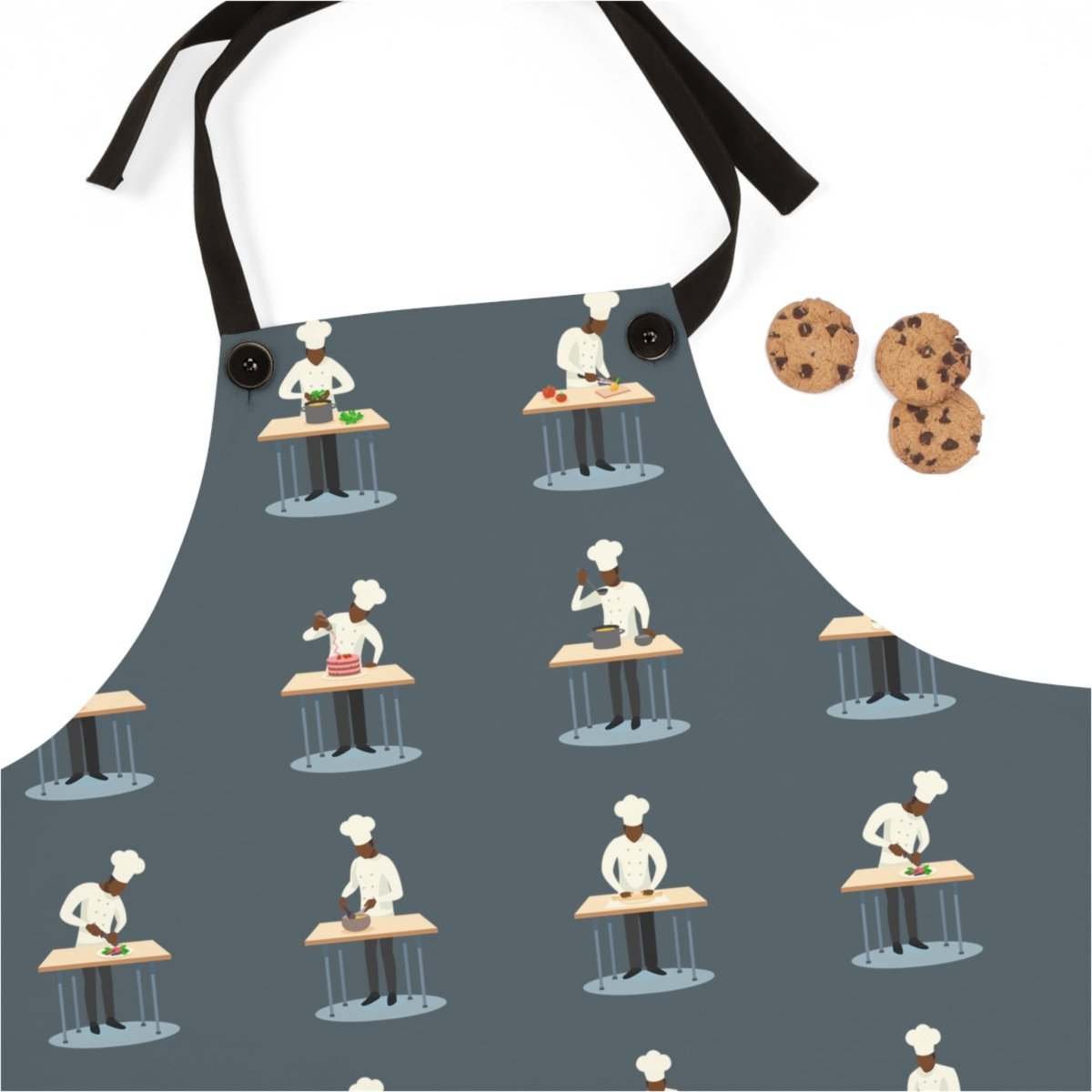 Black Chefs Apron - Afrocentric Art by The Trini Gee