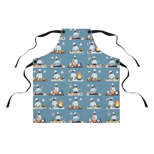 Black Chefs Apron - Afrocentric Art by The Trini Gee