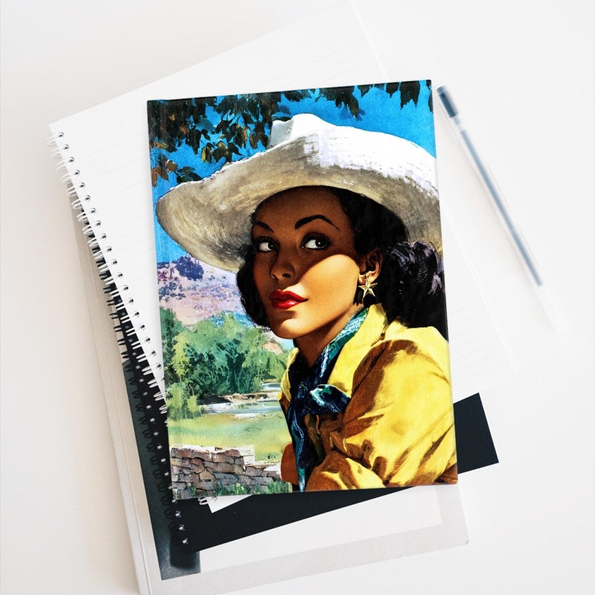 Black Cowgirl Journal - Afrocentric Art by The Trini Gee