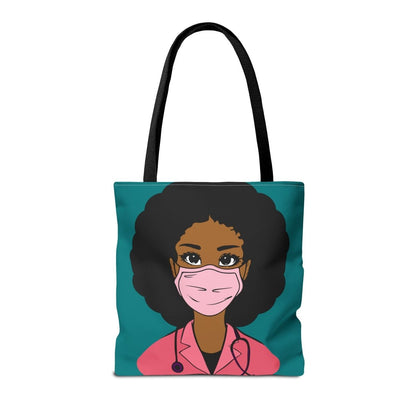 Black Doctors Tote Bag - Afrocentric Art by The Trini Gee
