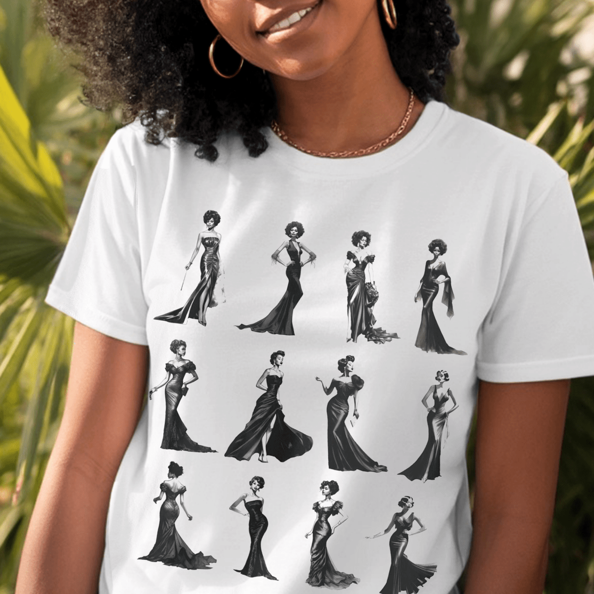 Black Dress Shirt - Afrocentric Art by The Trini Gee