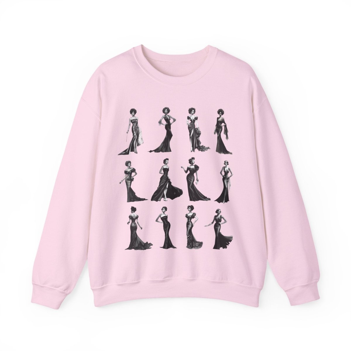 Black Dress Sweatshirt - Afrocentric Art by The Trini Gee