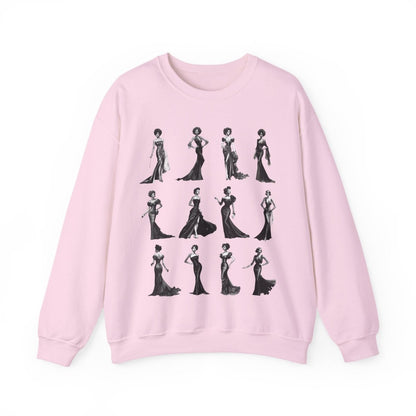 Black Dress Sweatshirt - Afrocentric Art by The Trini Gee