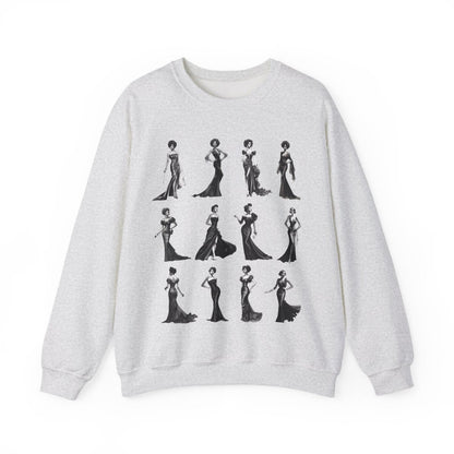 Black Dress Sweatshirt - Afrocentric Art by The Trini Gee
