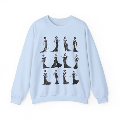 Black Dress Sweatshirt - Afrocentric Art by The Trini Gee