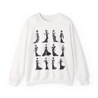 Black Dress Sweatshirt - Afrocentric Art by The Trini Gee