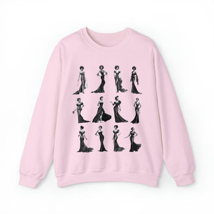Black Dresses Sweatshirt - Afrocentric Art by The Trini Gee
