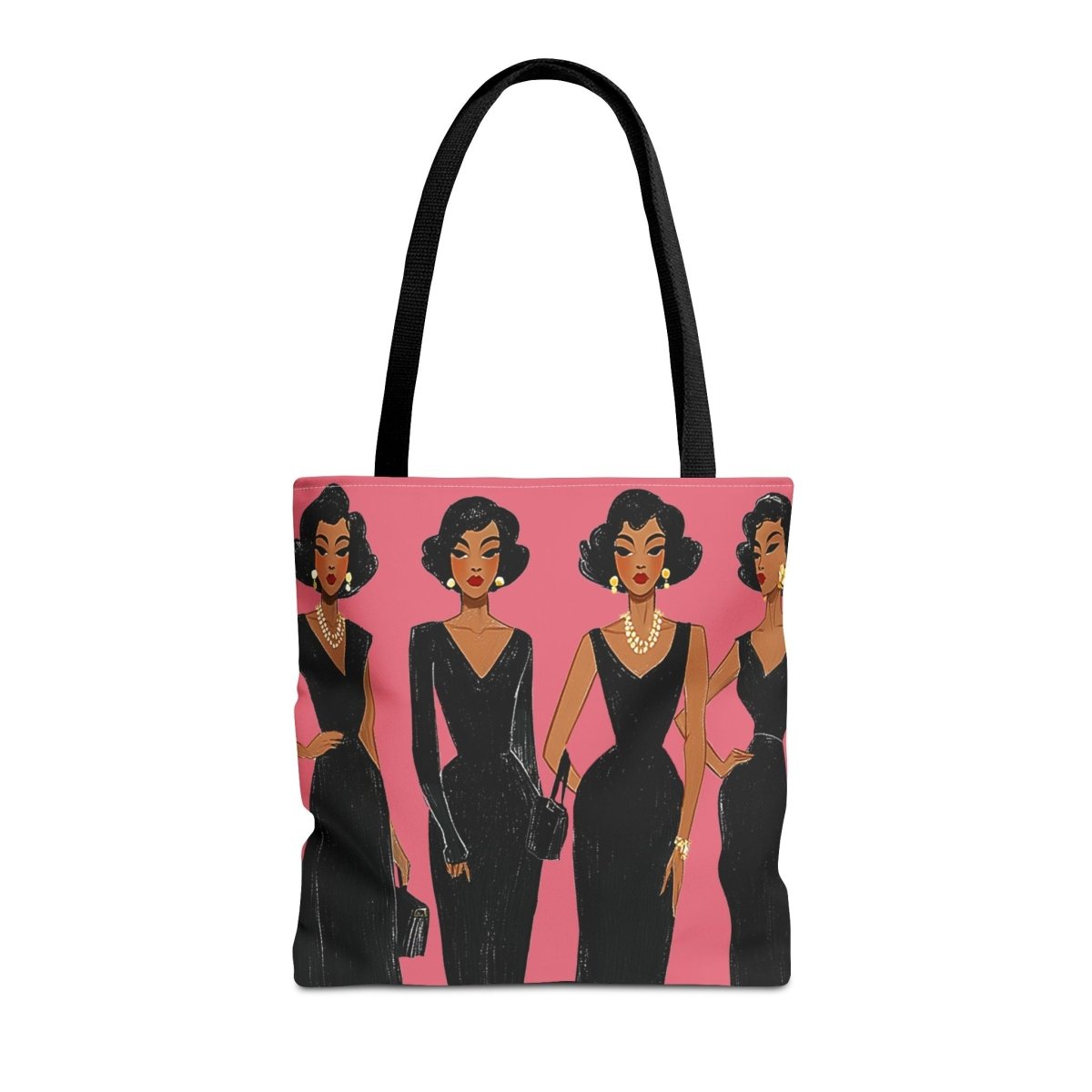 Black Dresses Tote Bag - Afrocentric Art by The Trini Gee