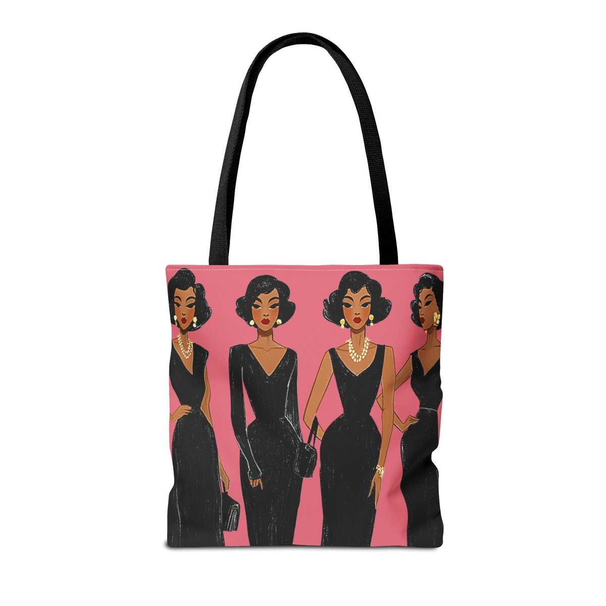Black Dresses Tote Bag - Afrocentric Art by The Trini Gee