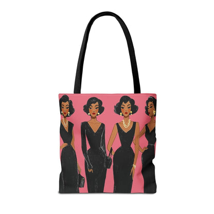 Black Dresses Tote Bag - Afrocentric Art by The Trini Gee