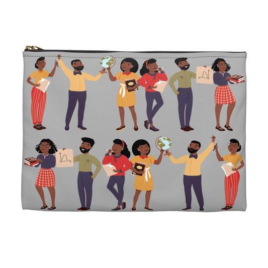 Black Educators Pouch - Afrocentric Art by The Trini Gee