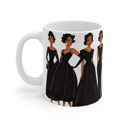 Black Elegance Mug - Afrocentric Art by The Trini Gee