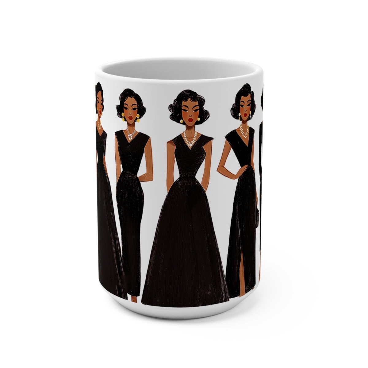 Black Elegance Mug - Afrocentric Art by The Trini Gee