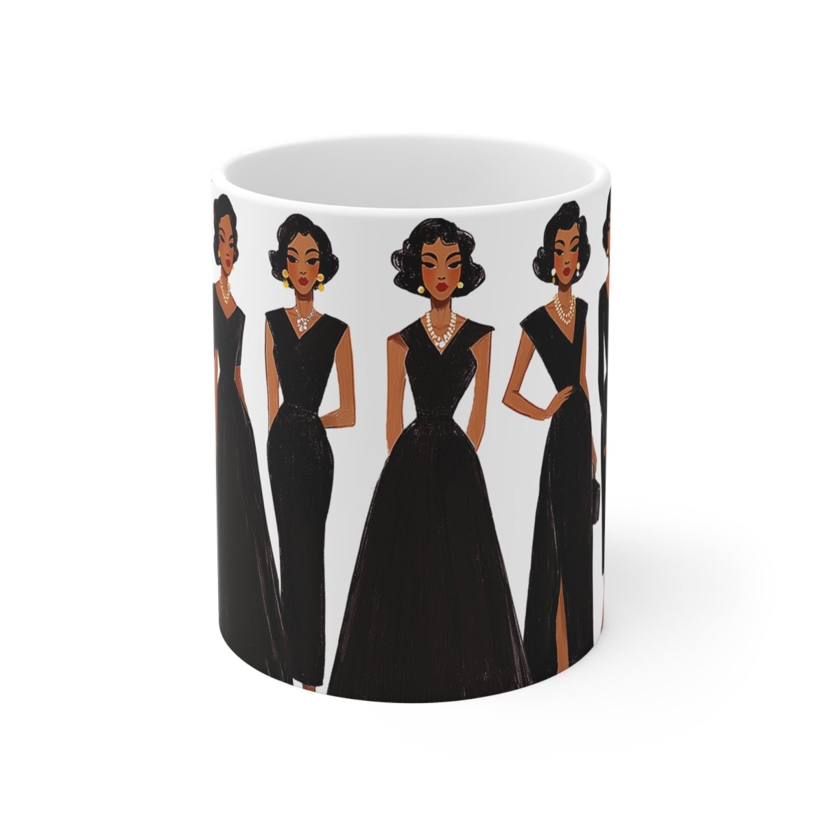 Black Elegance Mug - Afrocentric Art by The Trini Gee