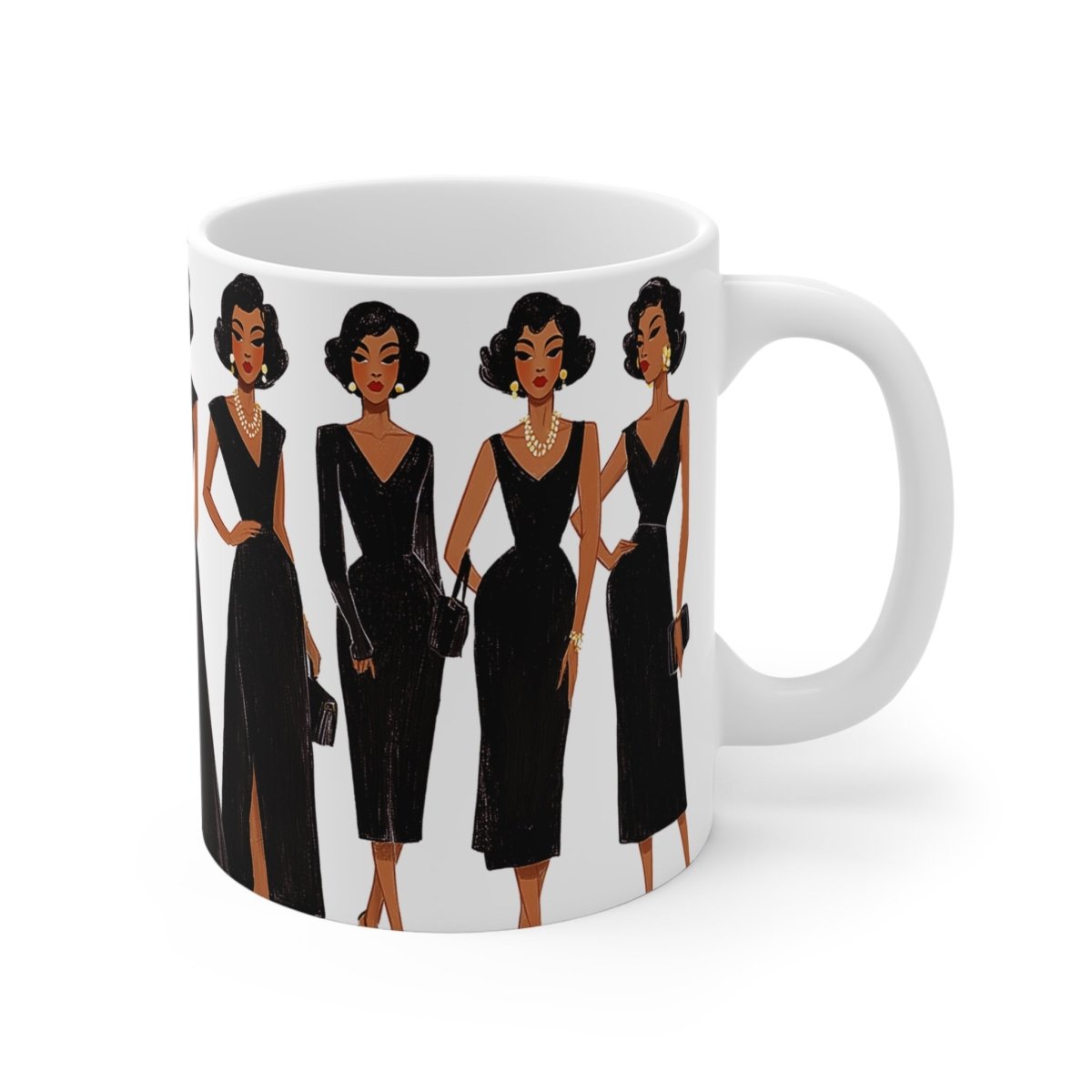 Black Elegance Mug - Afrocentric Art by The Trini Gee