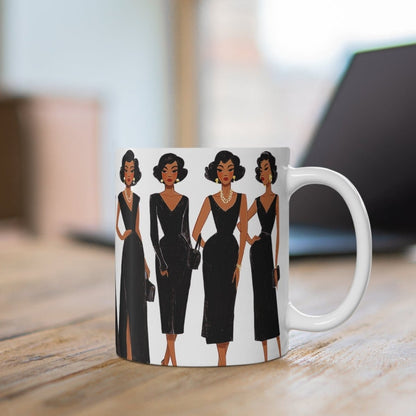 Black Elegance Mug - Afrocentric Art by The Trini Gee