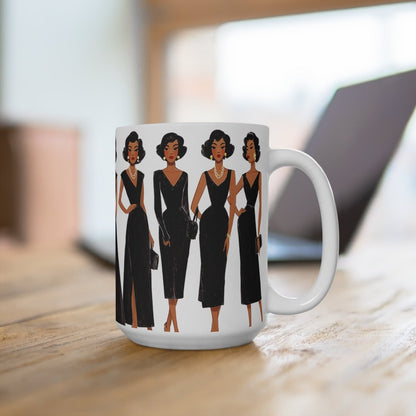 Black Elegance Mug - Afrocentric Art by The Trini Gee