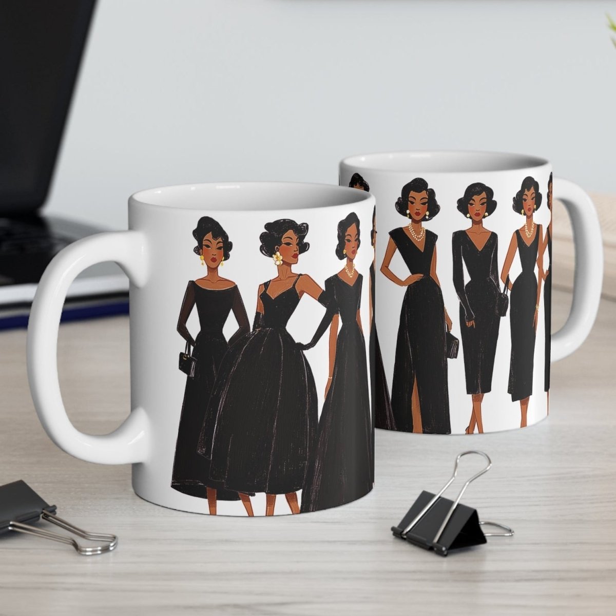 Black Elegance Mug - Afrocentric Art by The Trini Gee