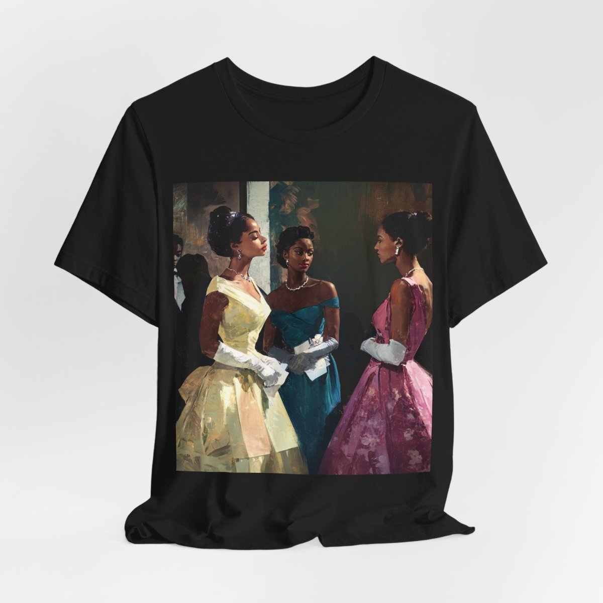 Black Elegance T-shirt - Afrocentric Art by The Trini Gee