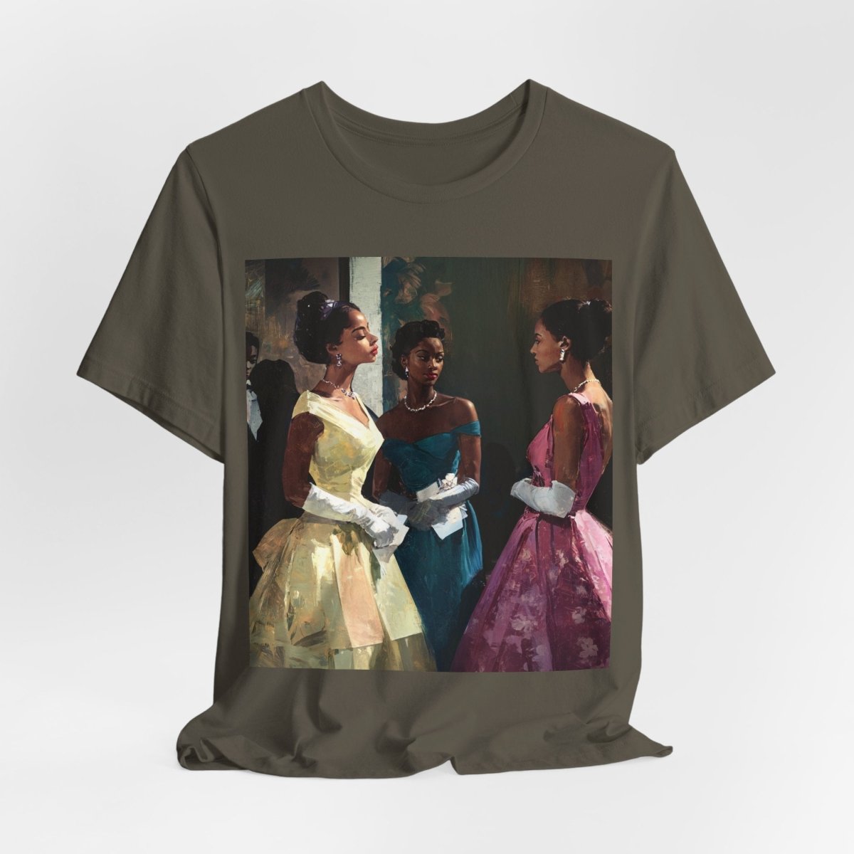 Black Elegance T-shirt - Afrocentric Art by The Trini Gee
