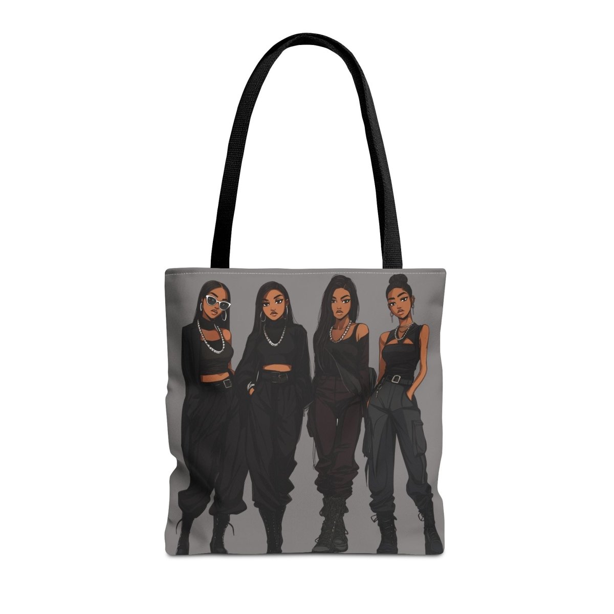 Black Everything Tote Bag - Afrocentric Art by The Trini Gee