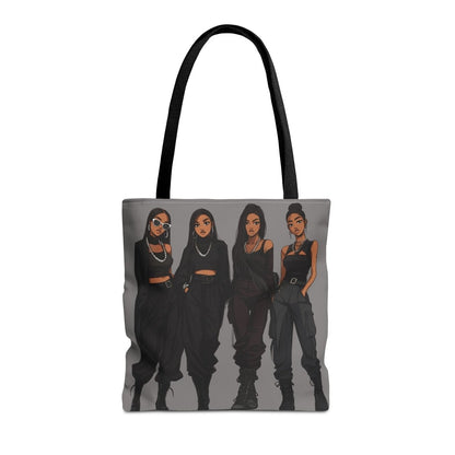 Black Everything Tote Bag - Afrocentric Art by The Trini Gee