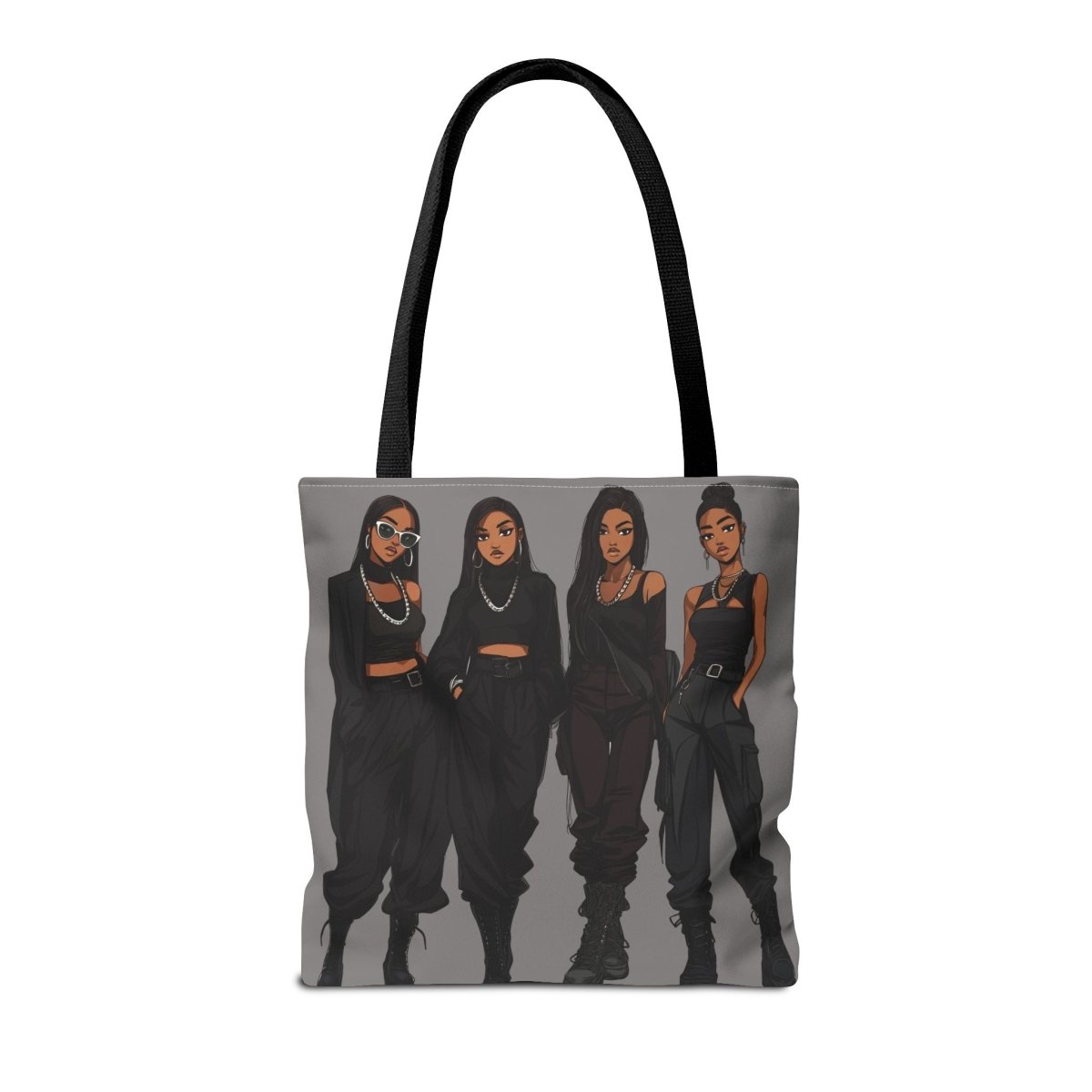 Black Everything Tote Bag - Afrocentric Art by The Trini Gee