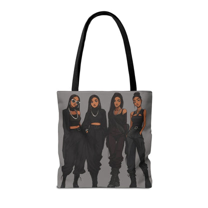 Black Everything Tote Bag - Afrocentric Art by The Trini Gee
