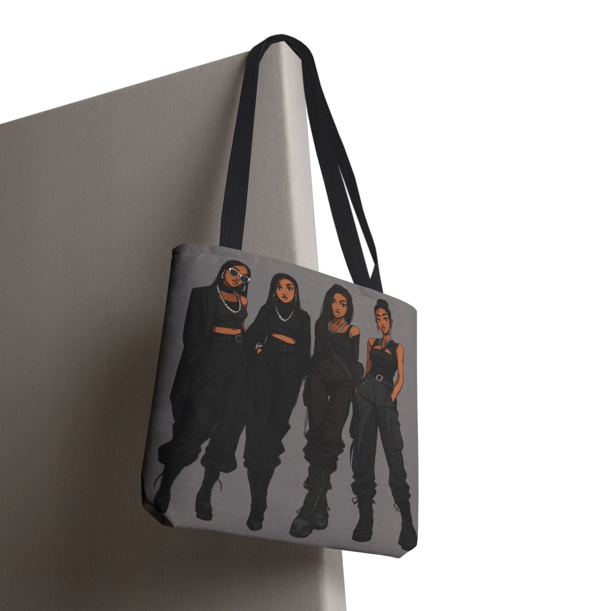 Black Everything Tote Bag - Afrocentric Art by The Trini Gee