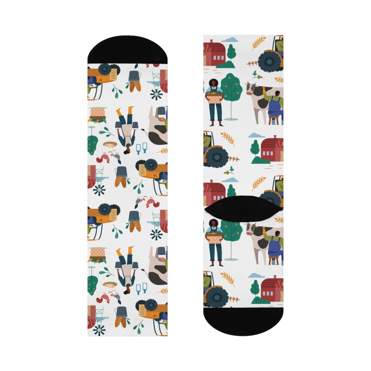 Black Farmer Socks - Afrocentric Art by The Trini Gee