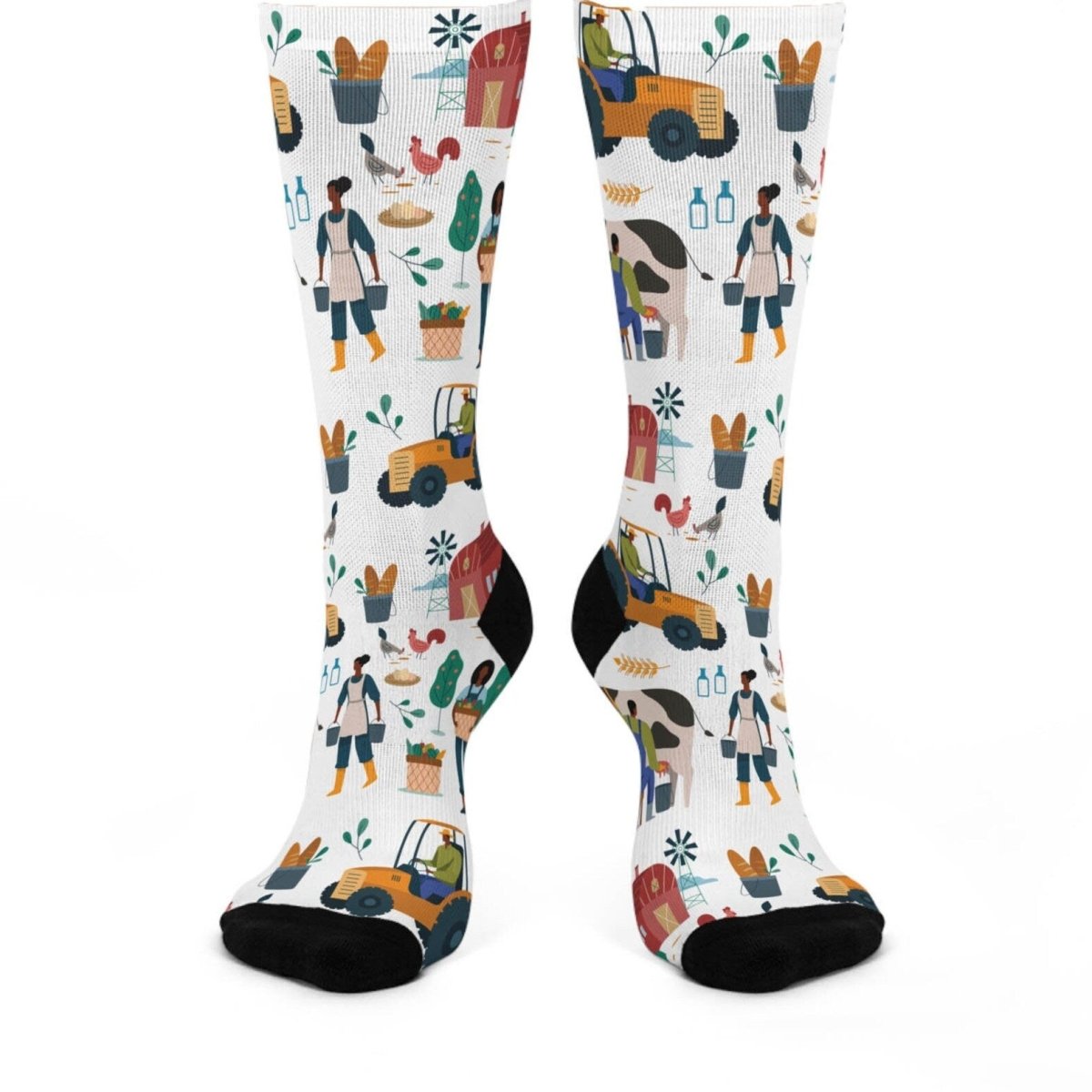 Black Farmer Socks - Afrocentric Art by The Trini Gee