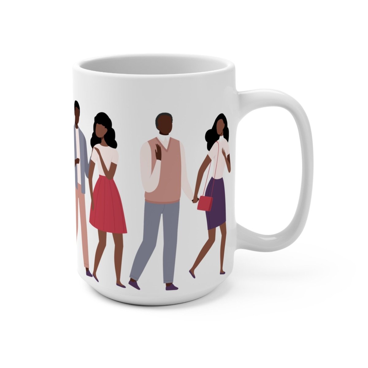 Black Fatherhood Mug - Afrocentric Art by The Trini Gee