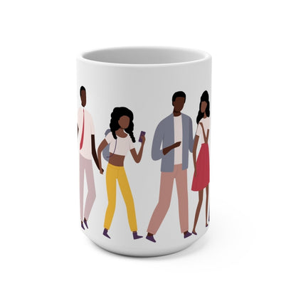Black Fatherhood Mug - Afrocentric Art by The Trini Gee