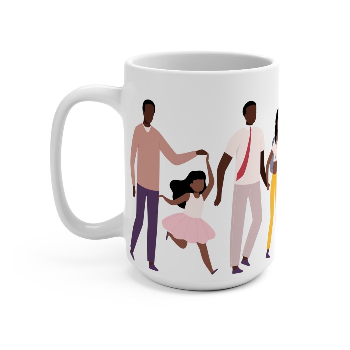 Black Fatherhood Mug - Afrocentric Art by The Trini Gee
