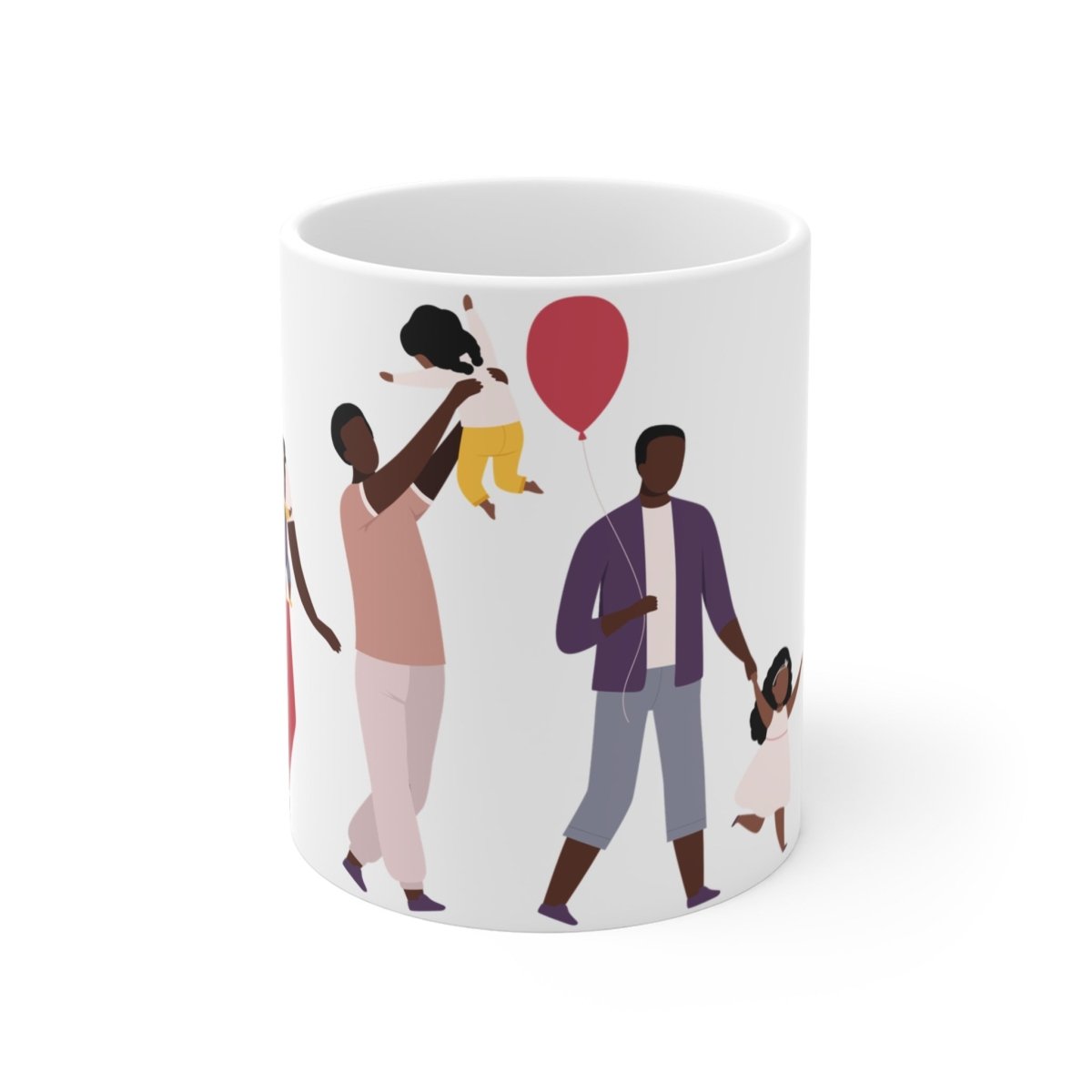 Black Fatherhood Mug - Afrocentric Art by The Trini Gee