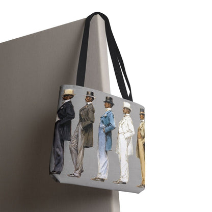 Black Gentlemen Tote Bag - Afrocentric Art by The Trini Gee