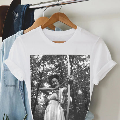 Black Girl Archery Shirt - Afrocentric Art by The Trini Gee