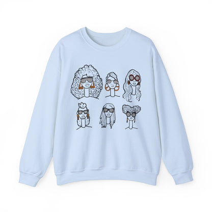 Black Girl Cool Sweatshirt - Afrocentric Art by The Trini Gee