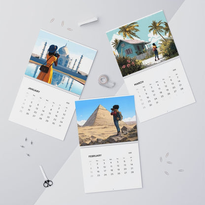 Black Girl Geographic 2026 Calendar - Afrocentric Art by The Trini Gee